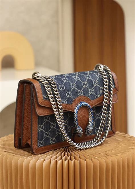 gucci handbag with snake|Gucci dionysus denim bag.